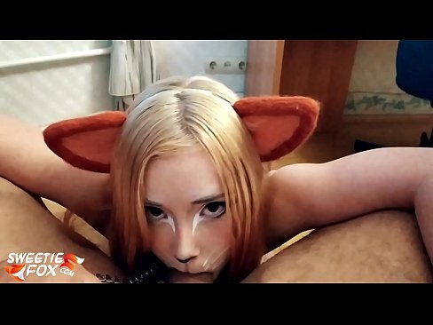 ❤️ Kitsune swallow dick agus cum ina bhéal Gnéas ardchaighdeáin linn ❌️